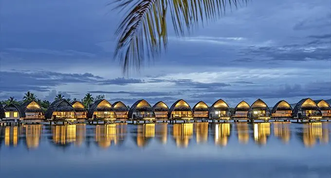 Fiji Marriott Resort Momi Bay Over-Water Bungalows.