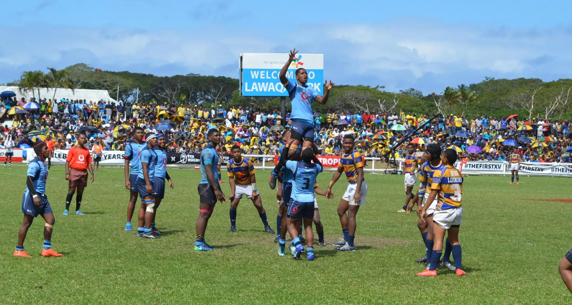 Action from the Under 18 final between QVS and RKS. Photo: Simione Haravanua