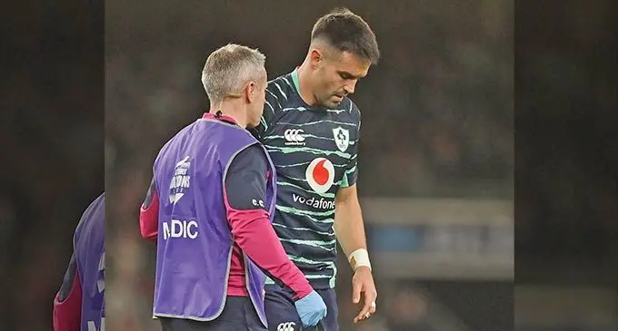 Ireland’s Conor Murray leaves the field against South Africa at the Aviva Stadium in Dublin on November 5, 2022. Ireland won 19-16 and they face the Flying Fijians this Sunday. Photo: News24