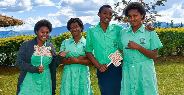 Reverend Thomas Baker Memorial School students.