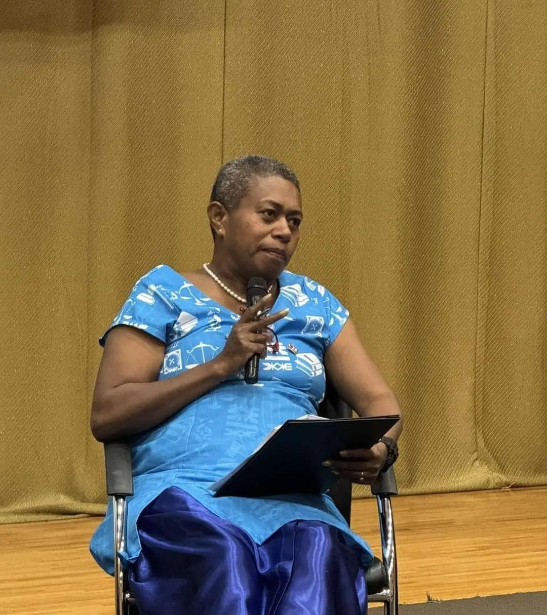 Permanent secretary for Justice Selina Kuruleca at the Japan ICT Centre, University of the South Pacific’s Laucala Campus, Suva on October 13, 2025.