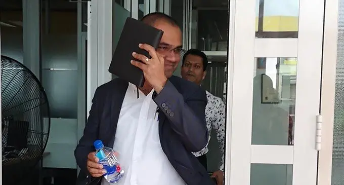Fiji Revenue and Customs Service (FRCS) chief executive officer Visvanath Das outside the headquarters of the Fiji Independent Commission Against Corruption (FICAC) in Suva on February 18, 2020.  Photos: Laiseana Nasiga 