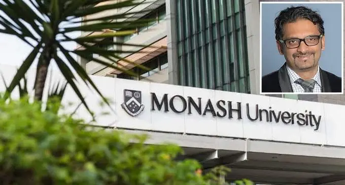 Monash University is a public research university based in Melbourne, Victoria, Australia. Inset: Professor Paresh Kumar Narayan 