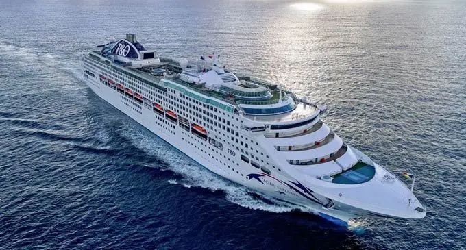 P&O Pacific Explorer arrives in Lautoka Port today. Its is the first cruise ship to arrive in Fiji after the pandemic.