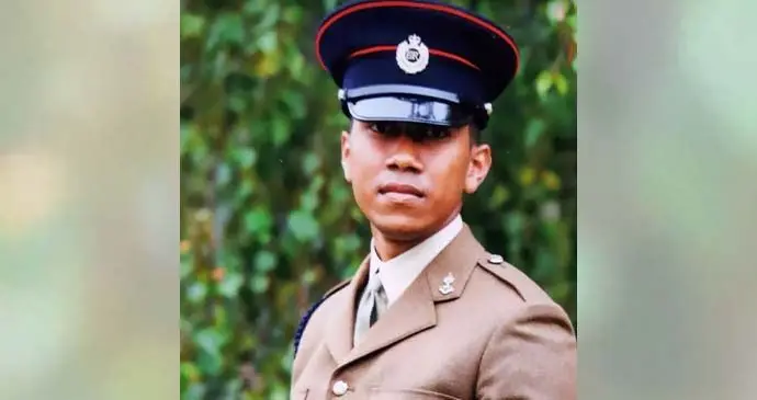 Villiame Biraki, 26, graduated as a Royal Engineers regiment officer during the British Army passing out ceremony in the United Kingdom on September 10, 2021.