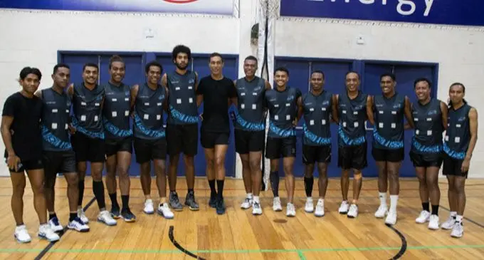 Members of the Fiji men’s team. They have been selected as Fiji Pearls training partner in preparation ahead of the World Cup. Photo: Netball Fiji