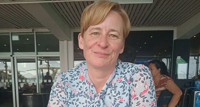 Asian Development Bank economic empowerment of women expert for the Pacific Private Sector Development Initiative, Sarah Boxall, led a week-long pilot project for senior executive women in leadership, which ended in the launch of a report, in Suva last night. Photo: Frederica Elbourne