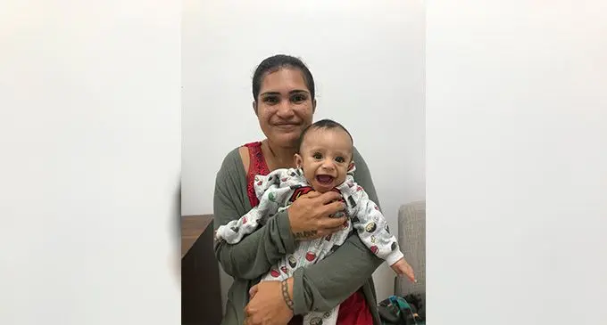 Ratu Noa Rokomaqu and his mother, Maikale Vakaloloma, after his surgery last week. Photo: Josefa Babitu