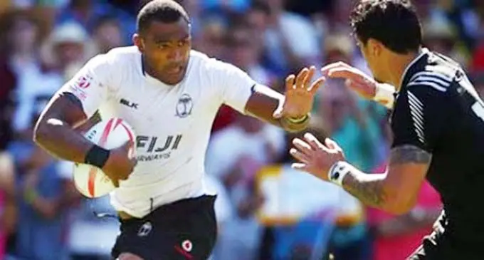 Aisake Katonibau in action during the HSBC Seven Series . Photo: World Rugby