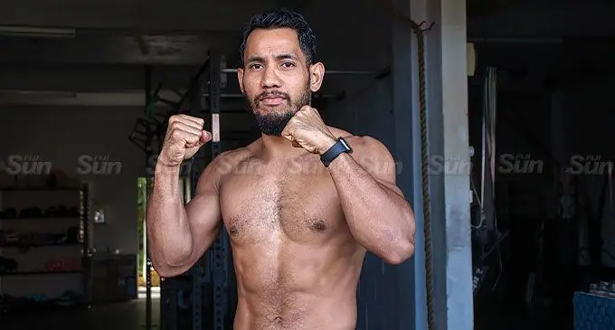 Fiji super welterweight champion Winston 'Real Deal' Hill in Suva May 9, 2024. Photo: Josua Buredua