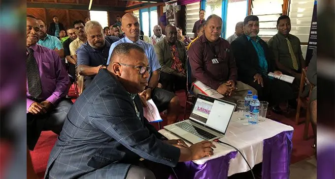 Minister for Rural and Maritime Development and Disaster Management, Inia Seruiratu, during the launch of the Annual Costed Operational Plan (ACOP) workshop in Nadave, Tailevu on August 18, 2022. Photo: Ministry of Rural and Maritime Development and Disaster Management