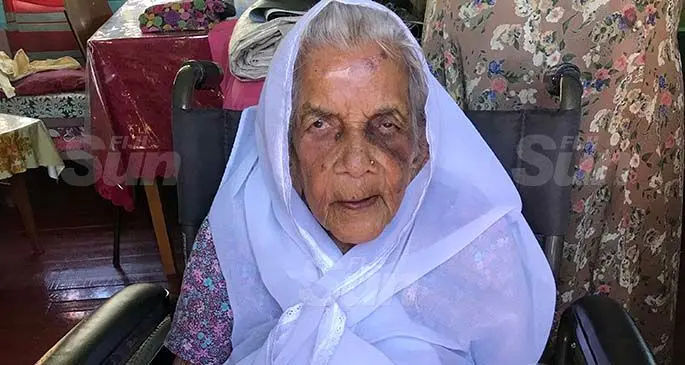 100-year-old Ram Pyari at her home in Waiqele, Labasa on August 5, 2020. Photo: Shratika Naidu