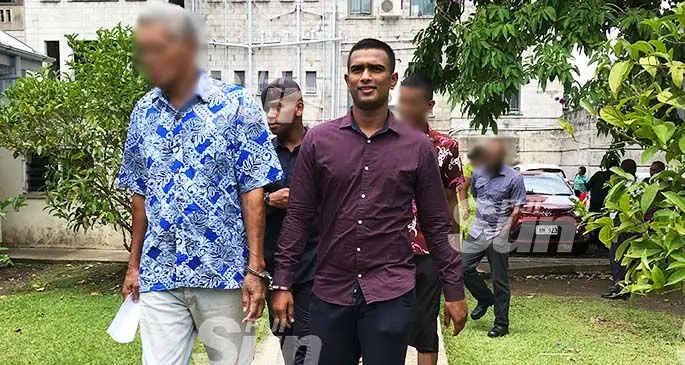 Boxer Sebastian Singh (right) outside the Magistrate’s Court in Suva on January 13, 2020. Photo: Ashna Kumar
