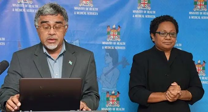 Permanent Secretary for Health and Medical Services Dr James Fong during the national announcement on Thursday 13 May, 2021. 