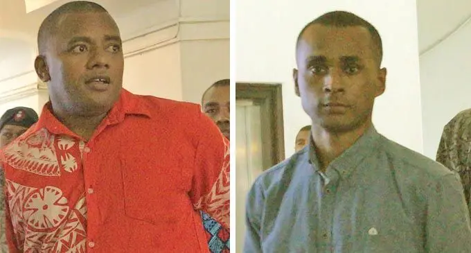Nonavu Lalanabaravi Vakatawanavanua.(Right) and Robert Ray William Sautu.   Photo: Ashna Kumar