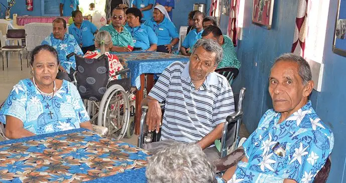 Residents of Golden Age Home and Father Law Home during social day as part of International Day of Older Persons on October 2, 2019.  Photo: Ronald Kumar