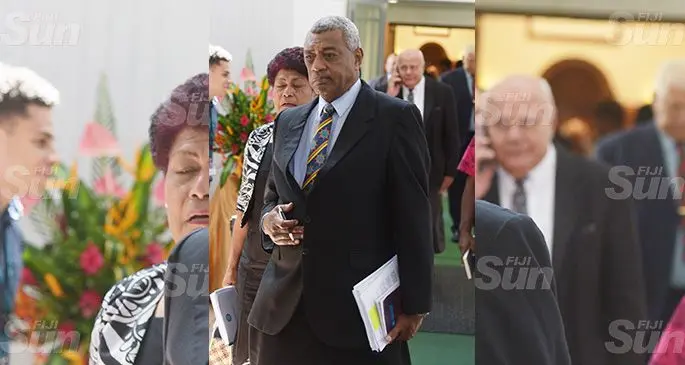 Opposition Member of Parliament Pio Tikoduadua outside Parliament on September 6, 2019. Photo: Ronald Kumar.