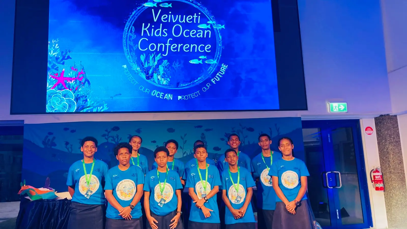 Students of Lomary Secondary School at the International School Suva’s (ISS) Veivueti Ocean Conference on June 4, 2026.