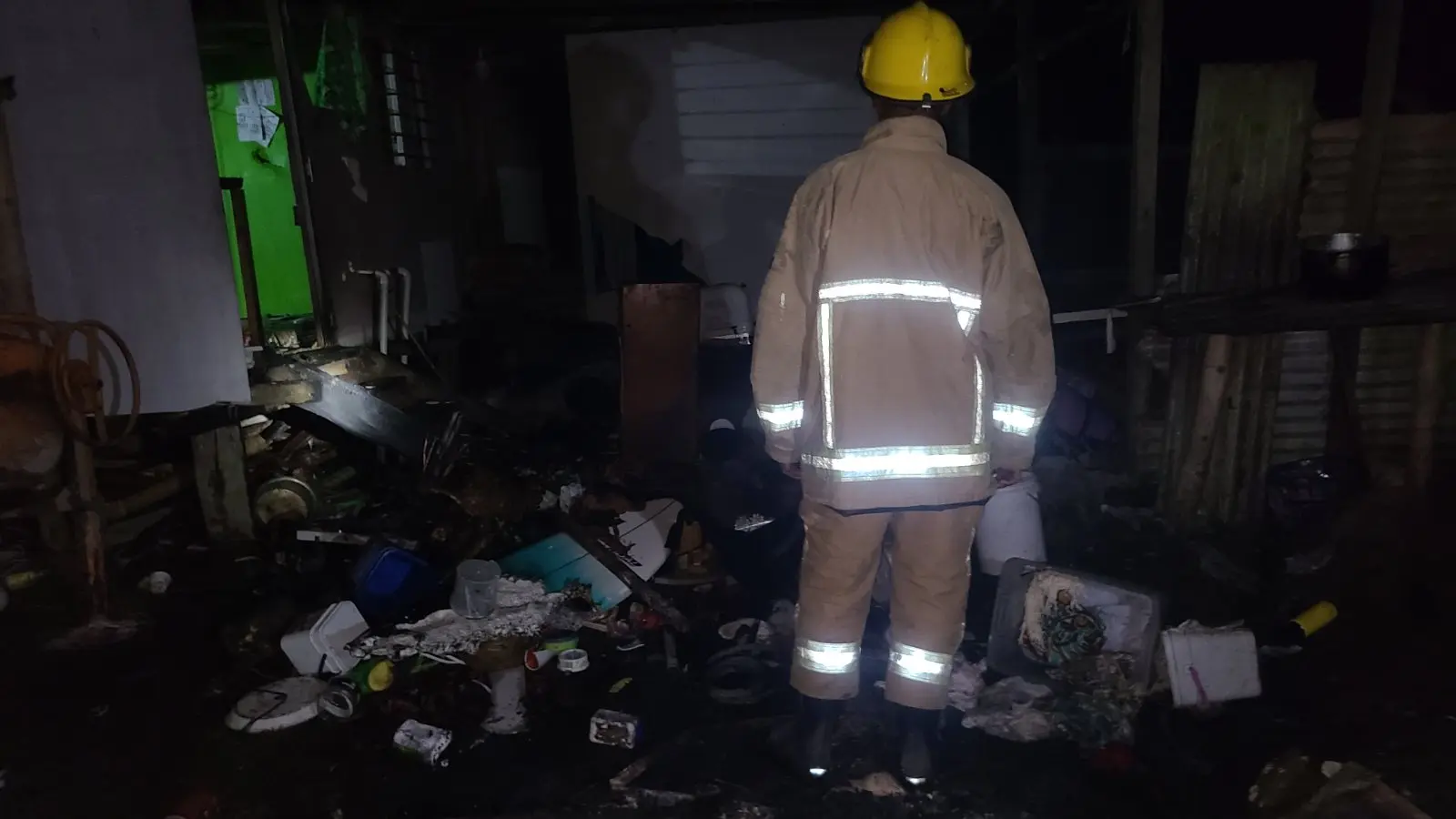 The condition of the house on the night of fire at Urata Village in Savusavu on May 3, 2026