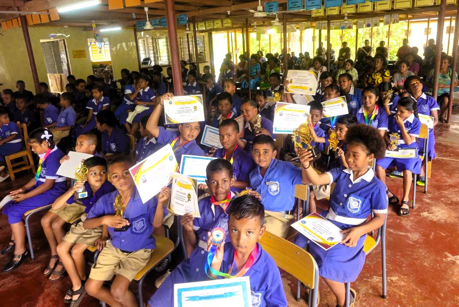 Rural school, mid-year awards, student incentive, marks improvement