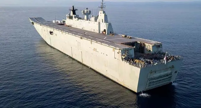 HMAS Adelaide.