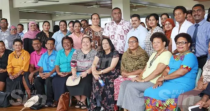 Minister for Education Rosy Akbar while addresses heads of schools at St Joseph’s Secondary School of schools from the Central Division ,after a meeting at the St Joseph’s Secondary School in Suva on January 16, 2020. Photo: Kelera Sovasiga
