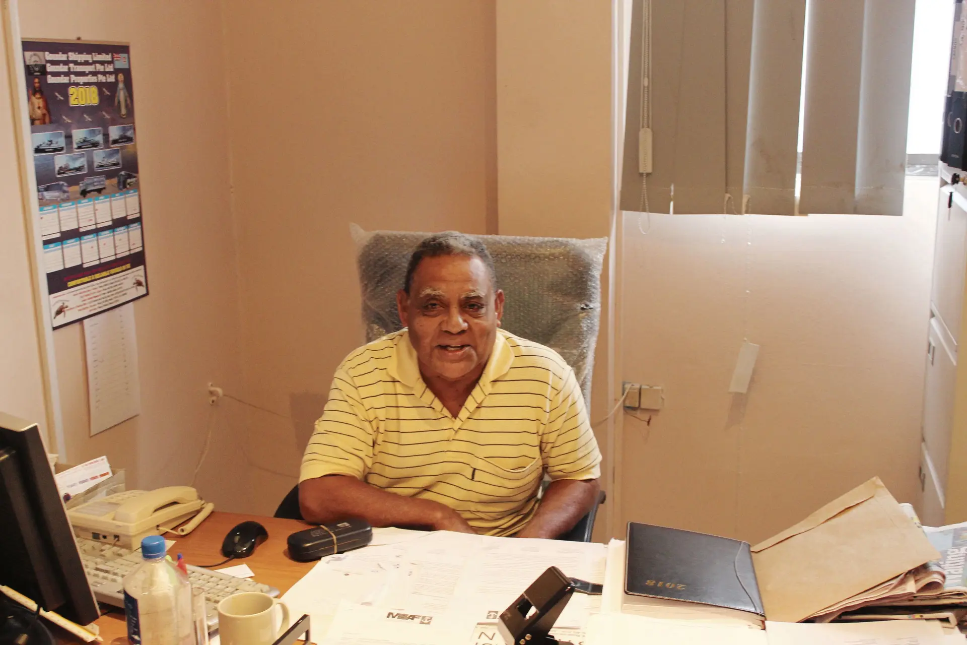 Senior master of the Goundar Shipping Limited fleet Captain Inoke Ratotodro.