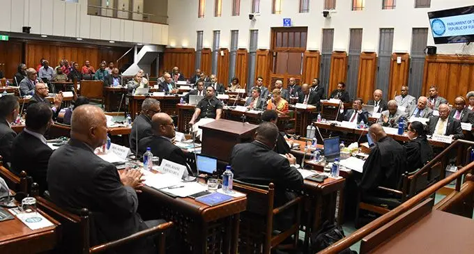Members of Parliament and the general public. Photo: Parliament of Fiji