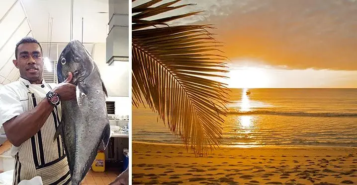 Toberua Island Resort Sous chef, Manueli Qiolevu