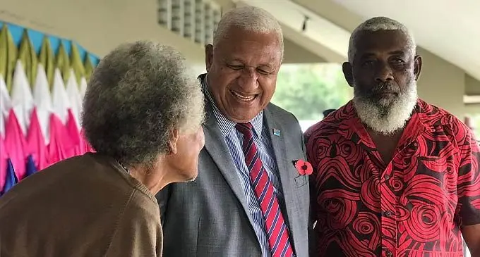 Prime Minister Voreqe Bainimarama meeting those that were present at the Ra Provincial meeting in Nanukuloa, Ra on October 26, 2022. Photo: Wati Talebula -Nuku