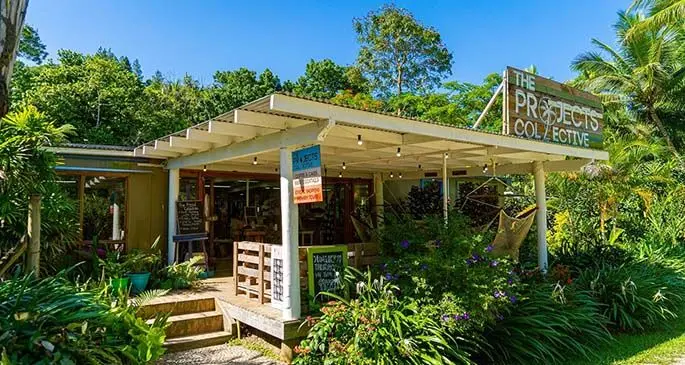 The Projects Collective on the luscious greens at Fiji Beachouse, near Namatakula, Nadroga.