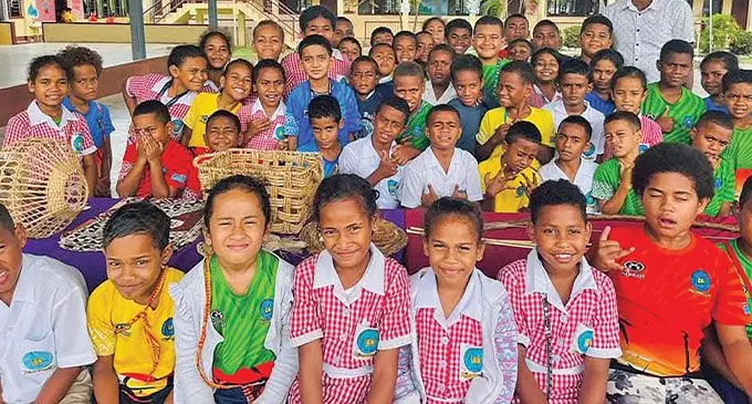 Students of Namaka Public School in Nadi.