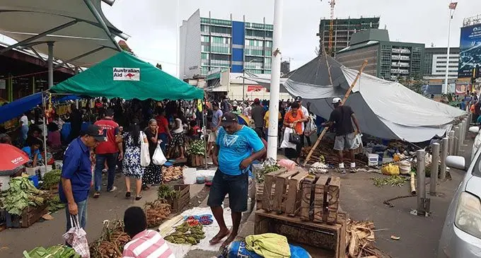 The Suva City Council is working on the Suva Market to ensure that temporary tarpaulin structures are no longer used.  Photo: Shalveen Chand