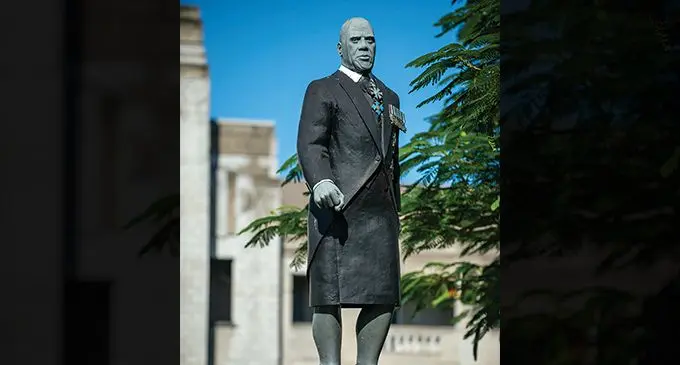 A statue of Ratu Sir Lala Sukuna. Photo: Leon Lord