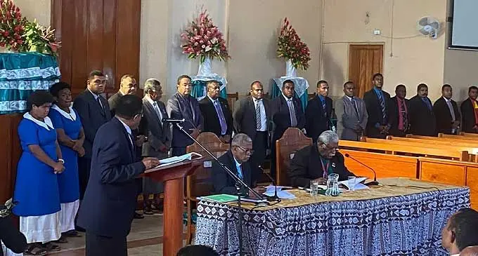 The 14 church ministers and two deaconesses will be ordained on Wednesday at the Centenary Church in Suva after six years of probation. Photo: Methodist Church in Fiji and Rotuma