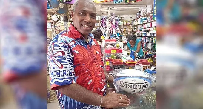 The People’s Alliance party candidate Siromi Turaga.