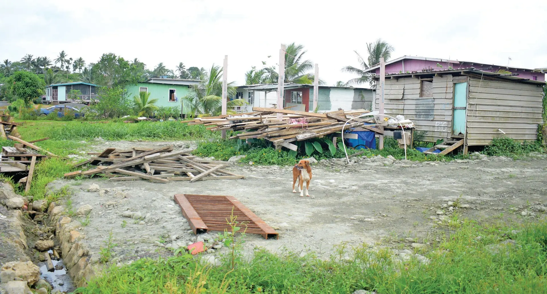 House dismantled at Waidamudamu Settlement in Nausori. Photo: Ronald Kumar