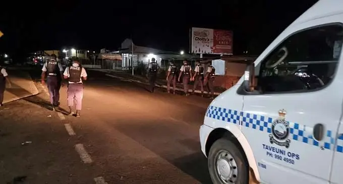Police offiers on foot and in vehicle patrolling in the Northern Division. Photo: Police Media Cell