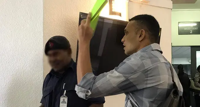 Wise Ezekiel Lagilevu outside the High Court in Suva.  Photo: Ashna Kumar