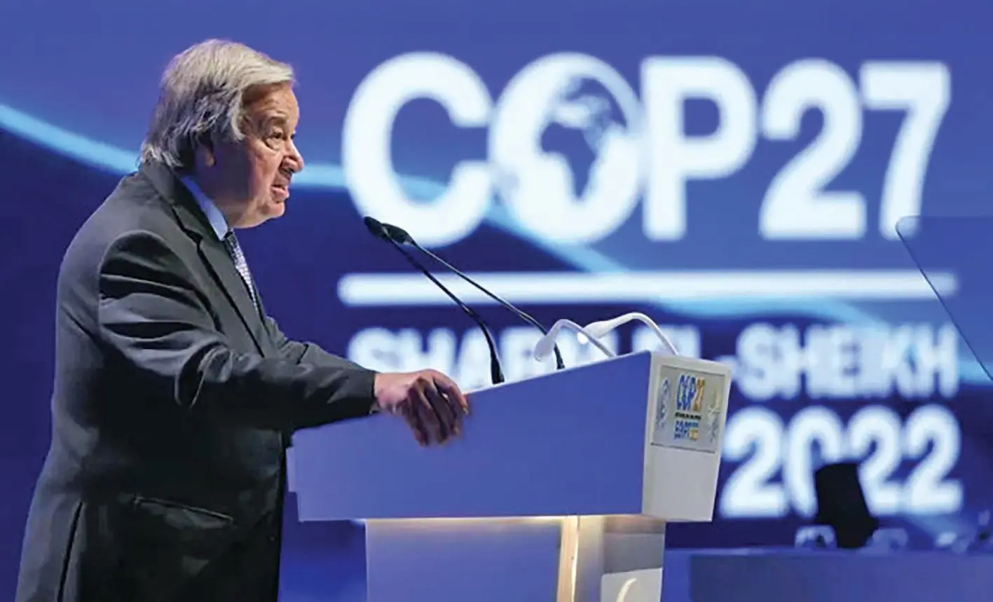 United Nations Secretary-General António Guterres at COP27