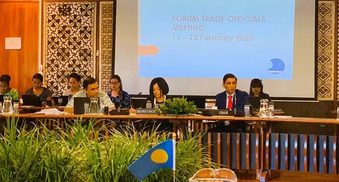 Permanent Secretary for Industry, Trade and Tourism Shaheen Ali at the Pacific African, Caribbean and Pacific (ACP) Trade Officials meeting