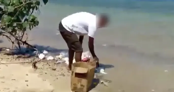 A screenshot of the video circulating online. Photo: Supplied.
