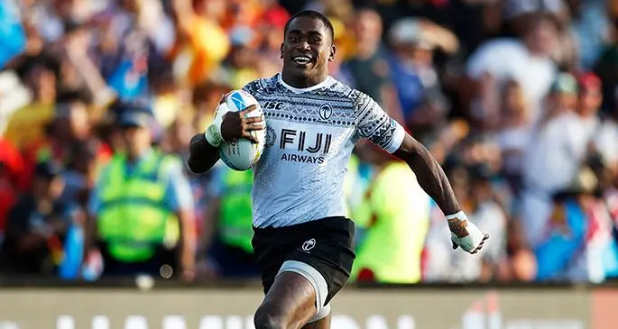 Fiji Airways Fijian 7s speedster Aminiasi Tuimaba. Photo: World Rugby