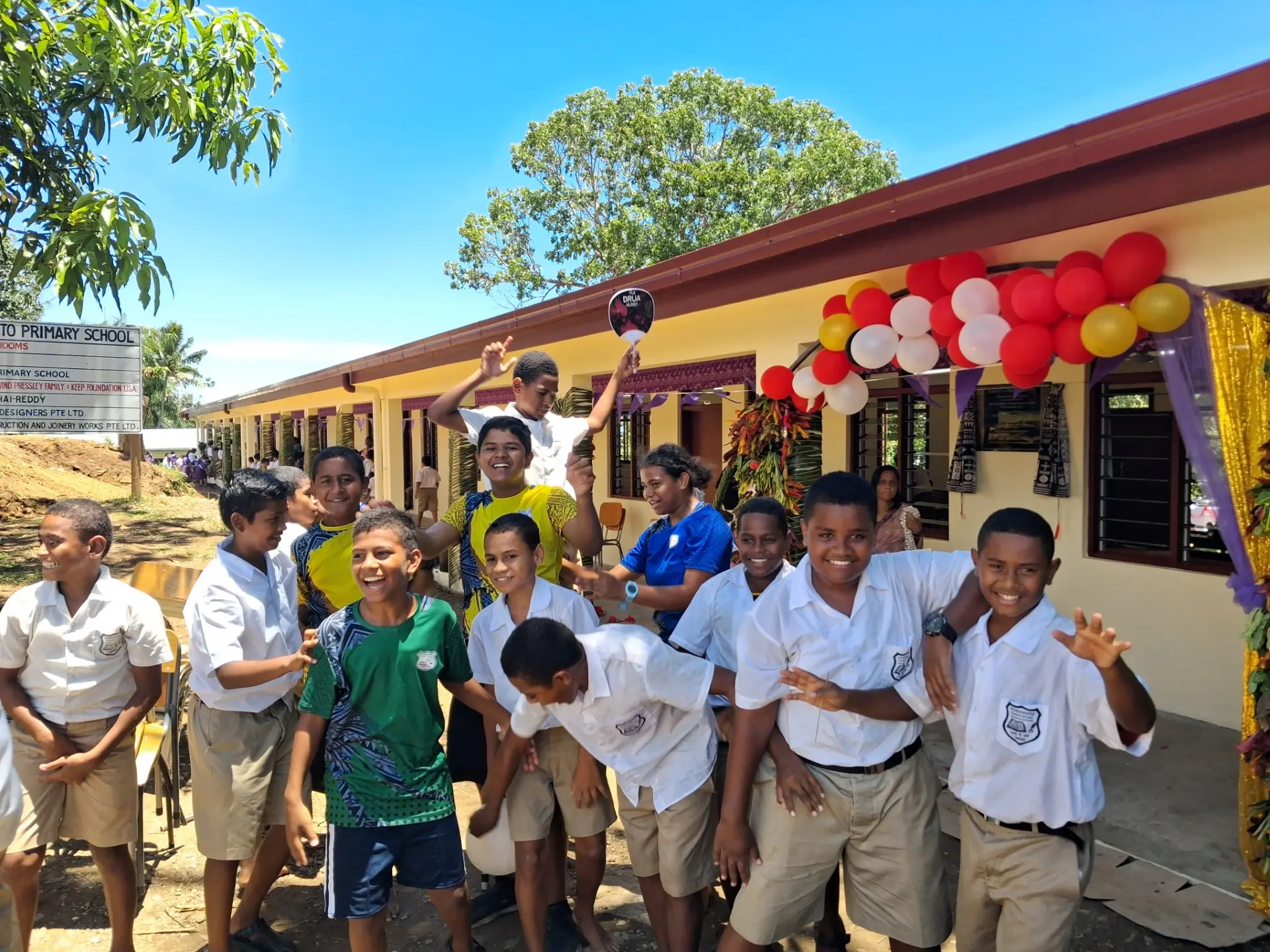 Some of the students of Korovuto Primary School. 