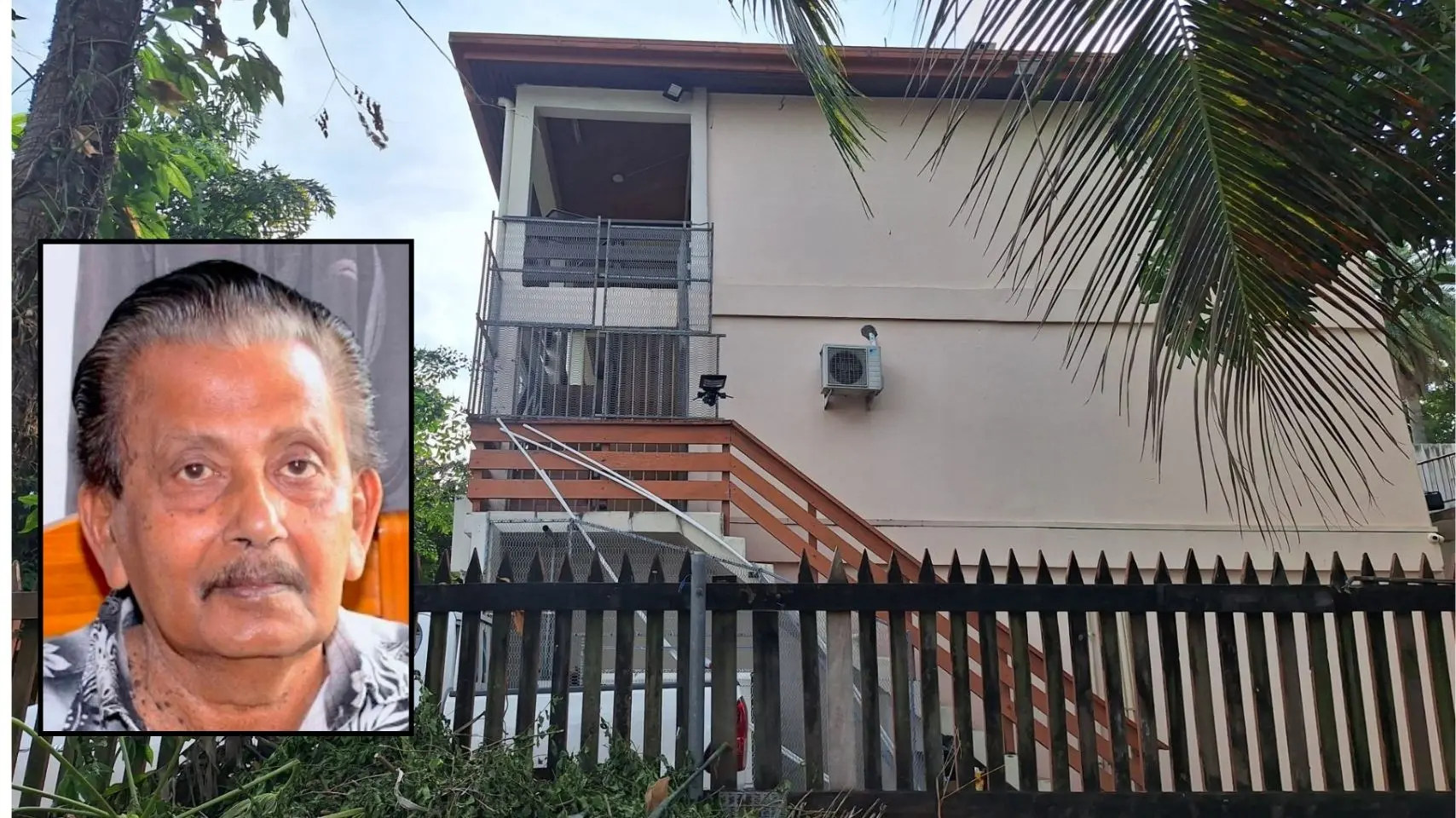 The apartment on Northern Press Road in Martintar, Nadi, where police discovered the body of an elderly man on Monday.