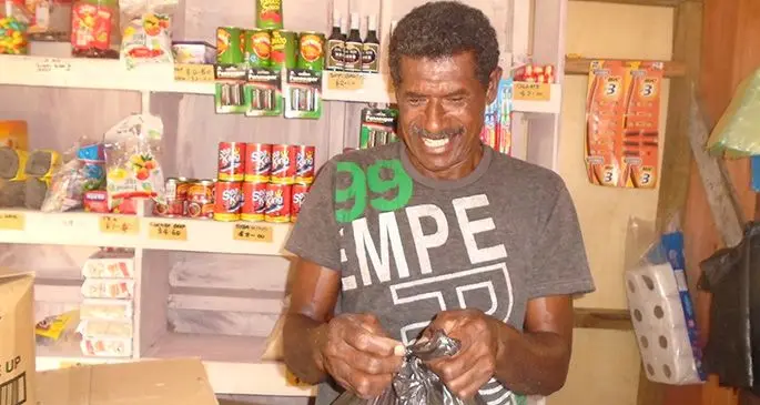 Village shop benefits villagers on Kia Island.