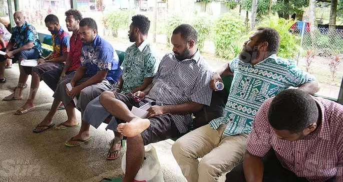 Sixteen people appeared in Navua court for social gathering and breach of curfew laws in April 16, 2020. Photo: Ronald Kumar.