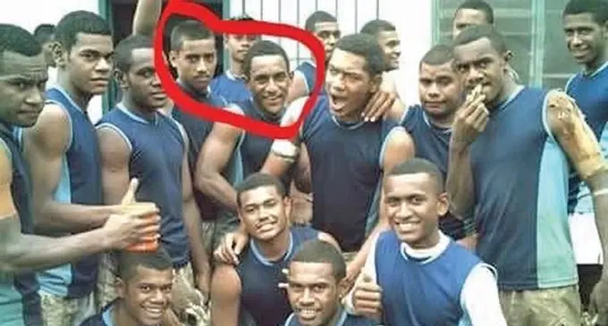 Peniami Narisia and Sevu Reece at Ratu Navula College after winning the national championship in 2012. Photo: Ratu Navula College