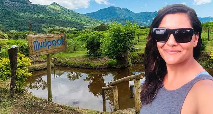 Sabeto mud pool in Nadi. Inset: Priya Sharma