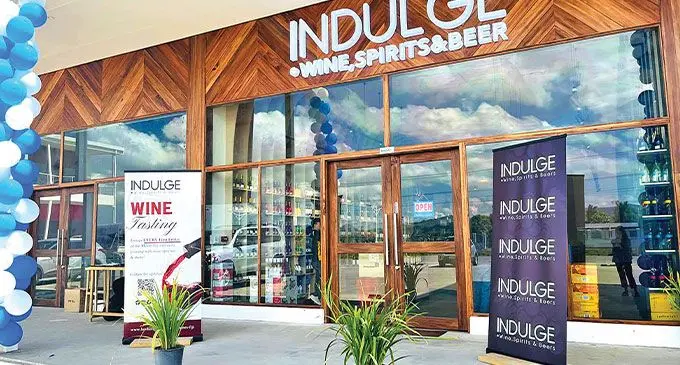 The new indulge Fiji Wine  outlet at Vitogo, Lautoka.